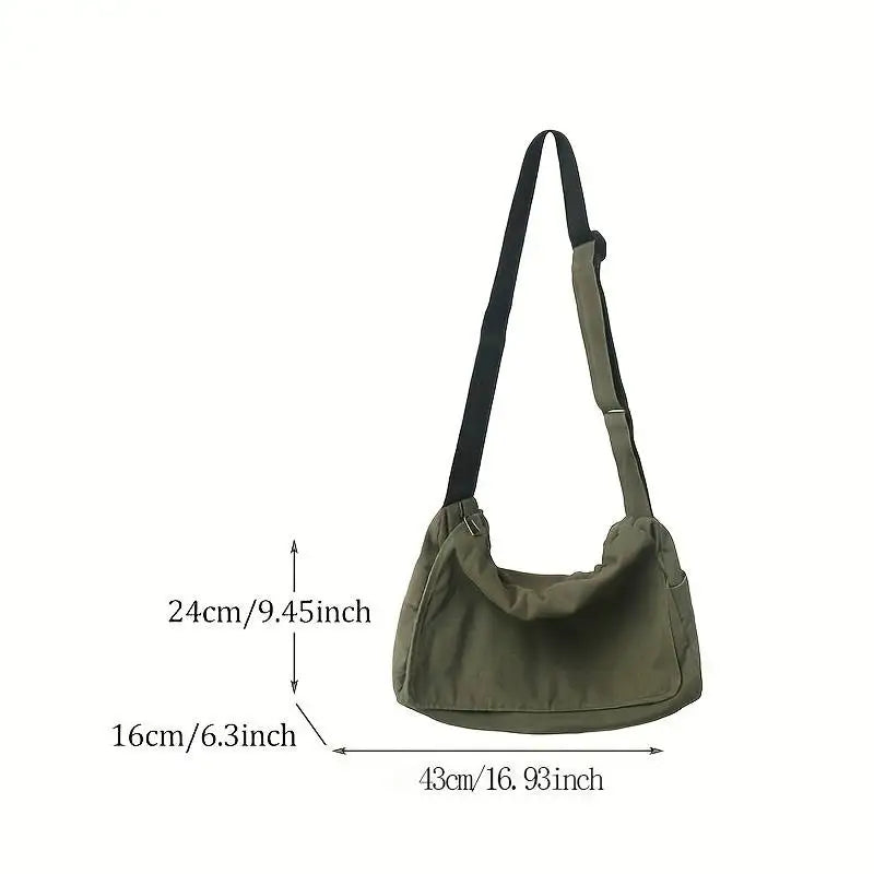 Women's Vintage Canvas Messenger Bag