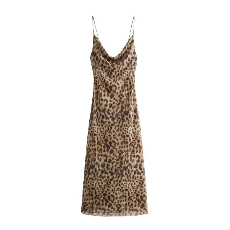 Leopard Slip Dress