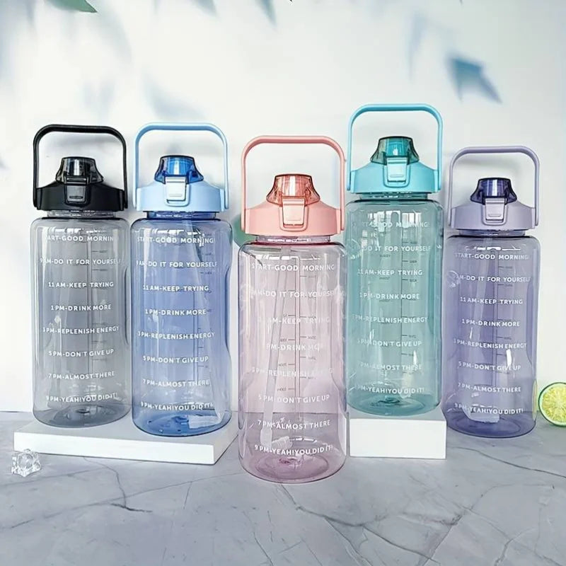 Large Water Bottle with Time Marker