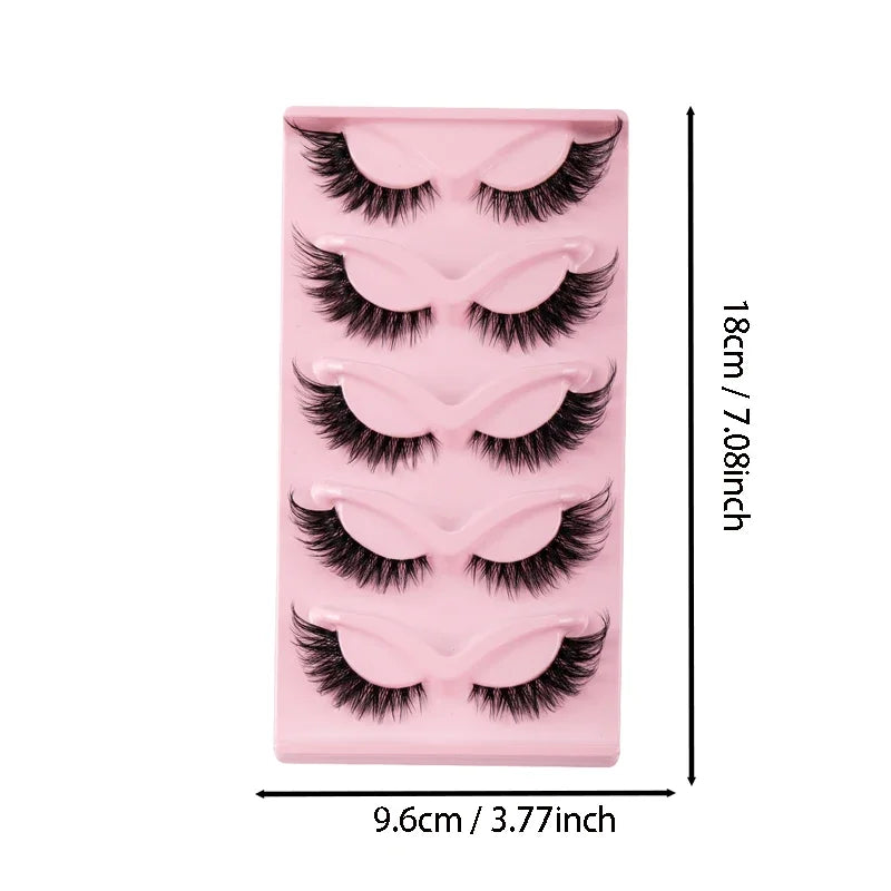 Cat Eye Lash Set - Winged Full Strip False Eyelashes