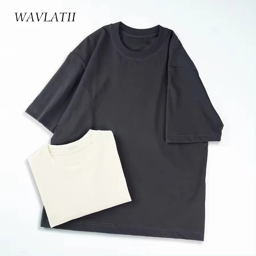 WAVLATII Oversized Streetwear T-Shirt.