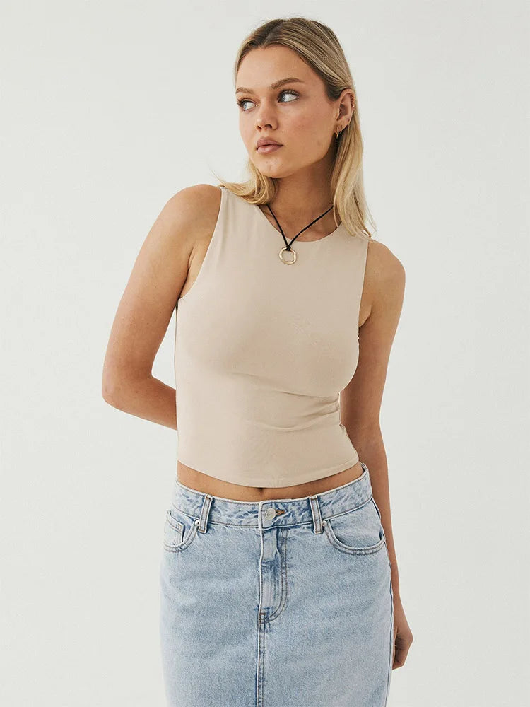 Sleeveless Racerback Top