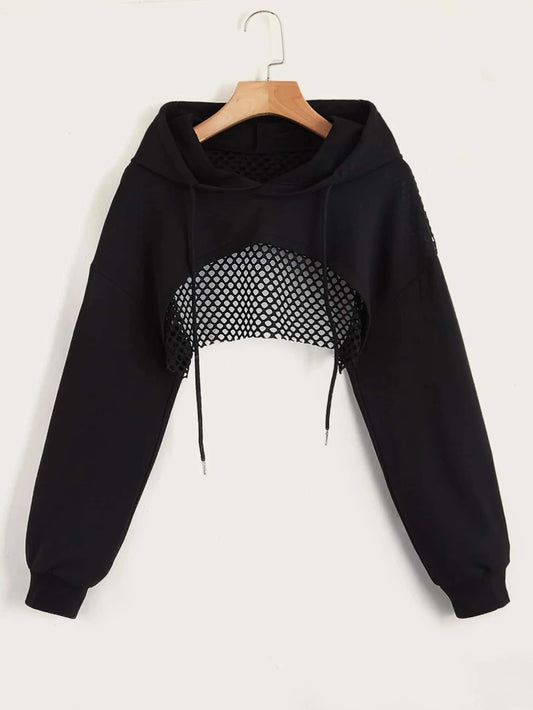 Street Sport Crop Hoodie