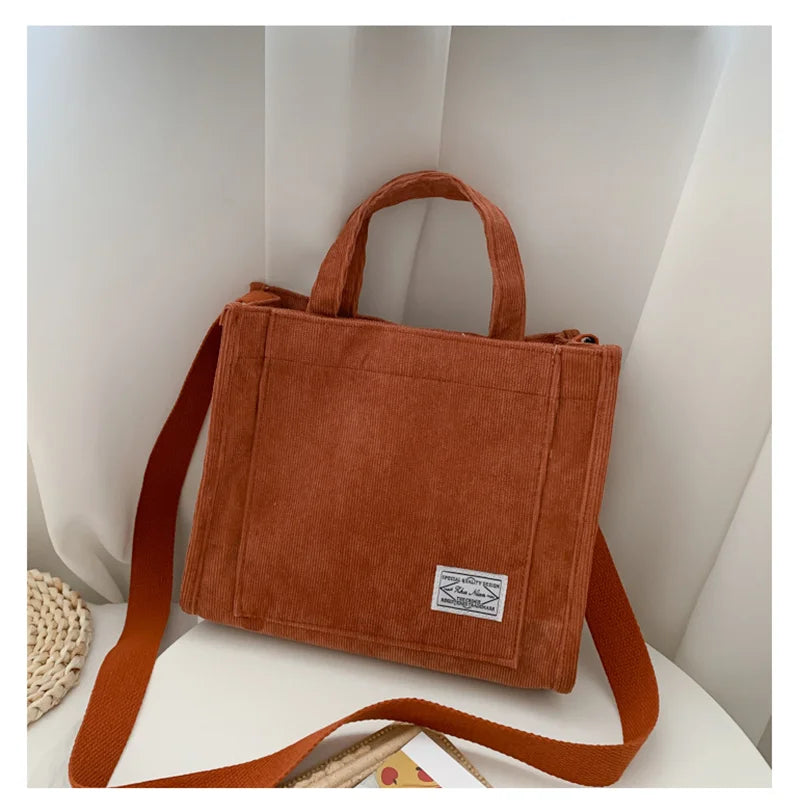 Rilibegan Corduroy Shoulder Bag