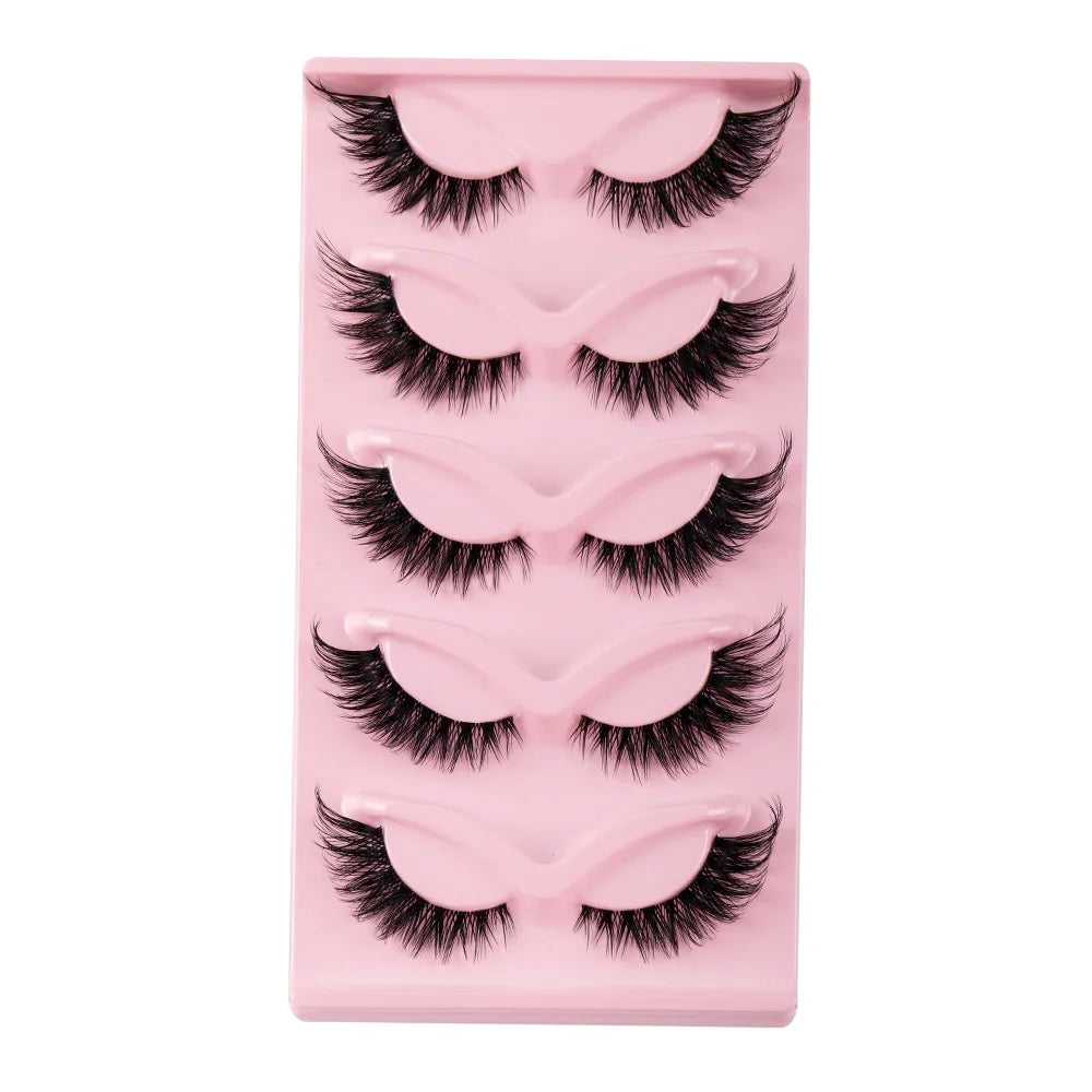 Cat Eye Lash Set - Winged Full Strip False Eyelashes