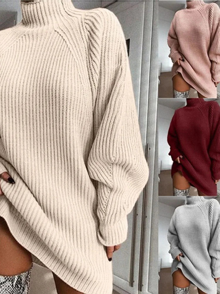 Women’s Turtleneck Sweater Dress