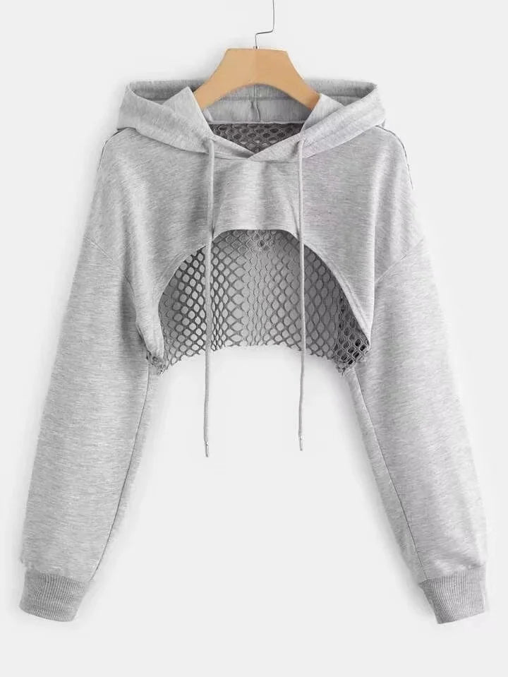 Street Sport Crop Hoodie