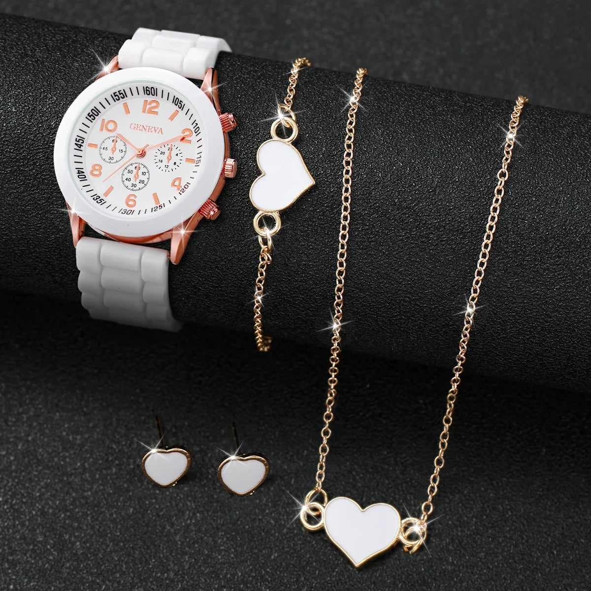 Geneva Silicone Watch Set