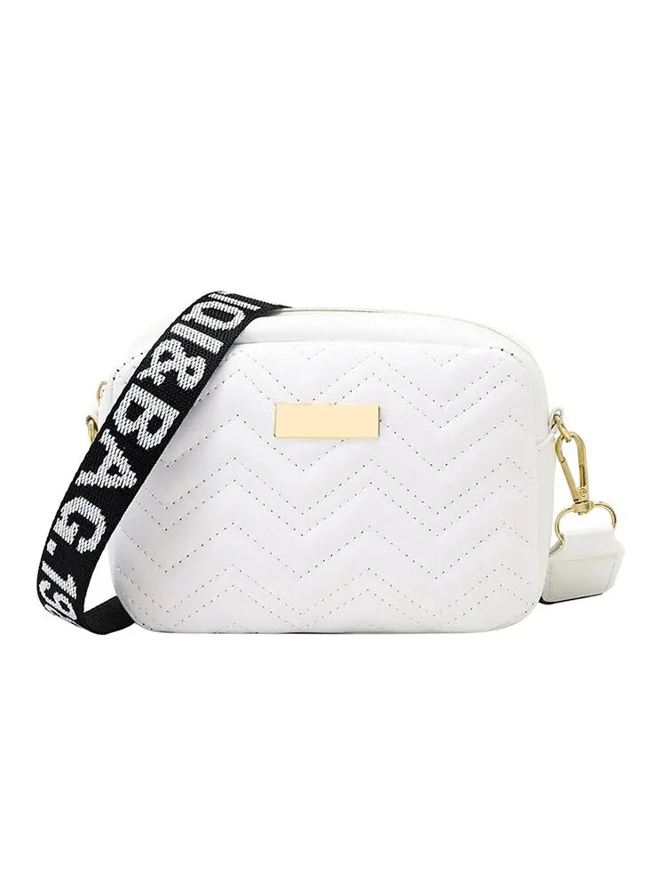 Wave Embroidery Crossbody Bag