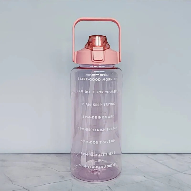 Large Water Bottle with Time Marker