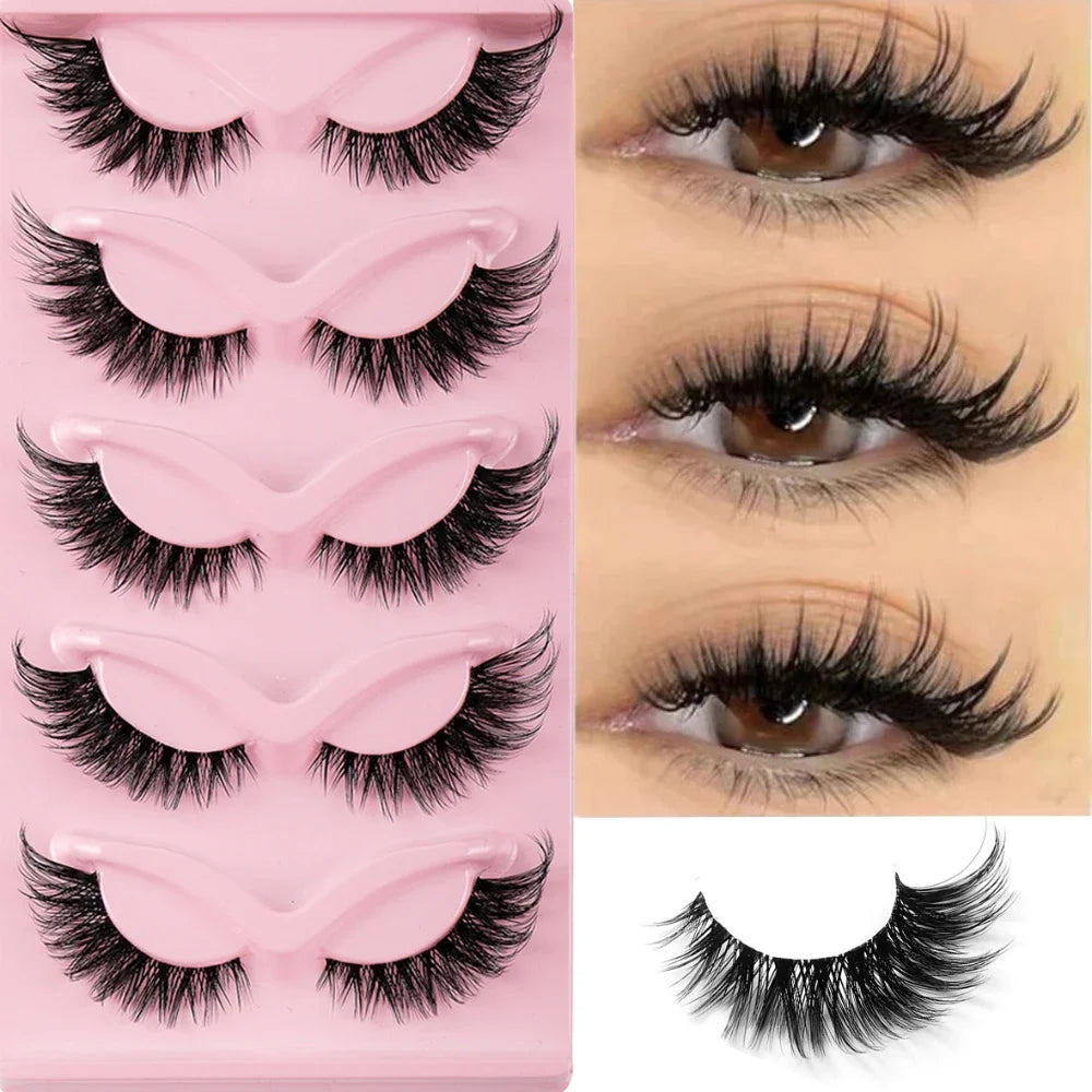 Cat Eye Lash Set - Winged Full Strip False Eyelashes