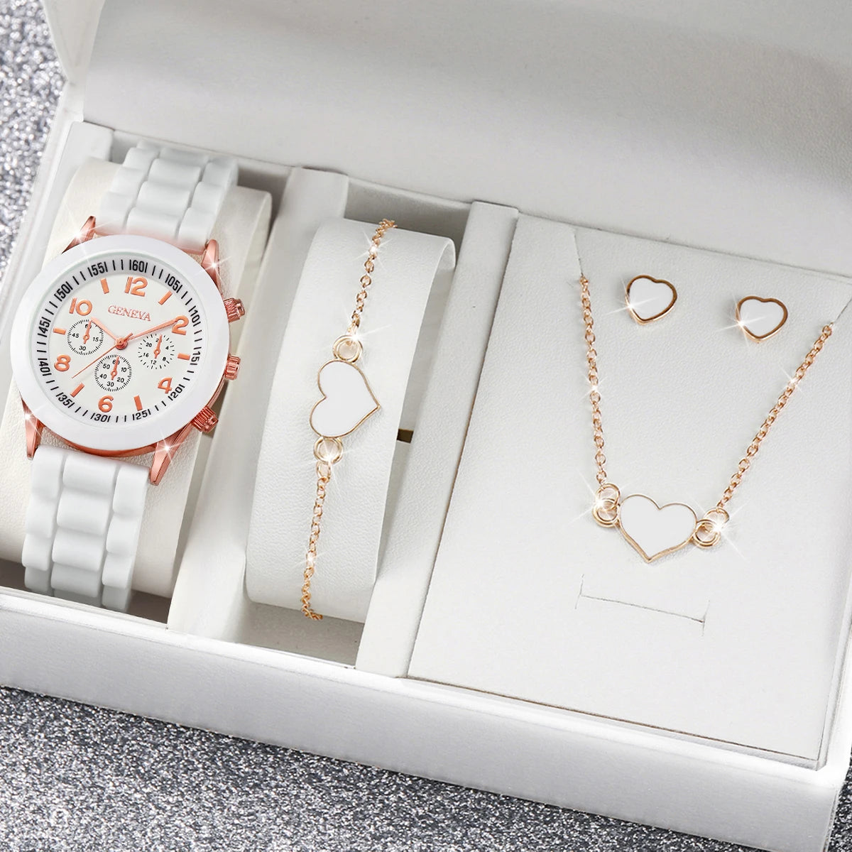 Geneva Silicone Watch Set