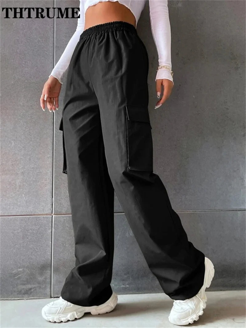 Vintage High-Waist Cargo Pants