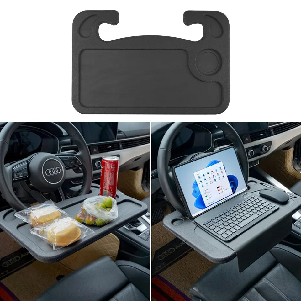 Portable Car Steering Wheel Desk – Laptop & Dining Tray