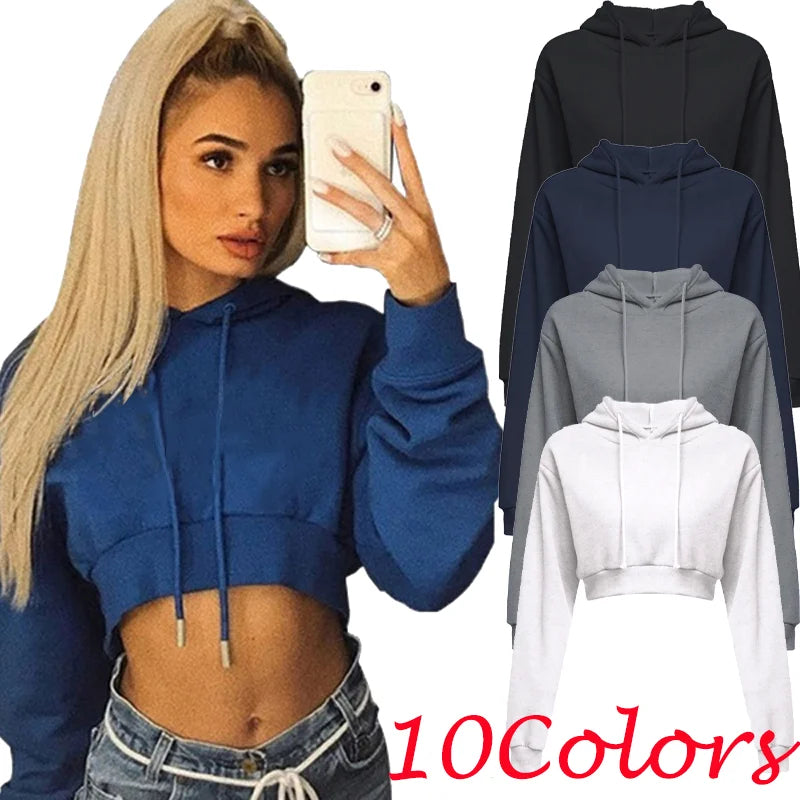 Women’s Crop Hoodie Sweater