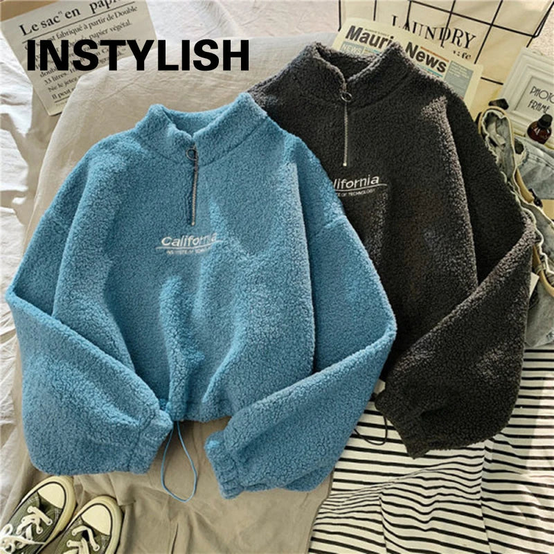 Women’s Stand Neck Fleece Hoodie