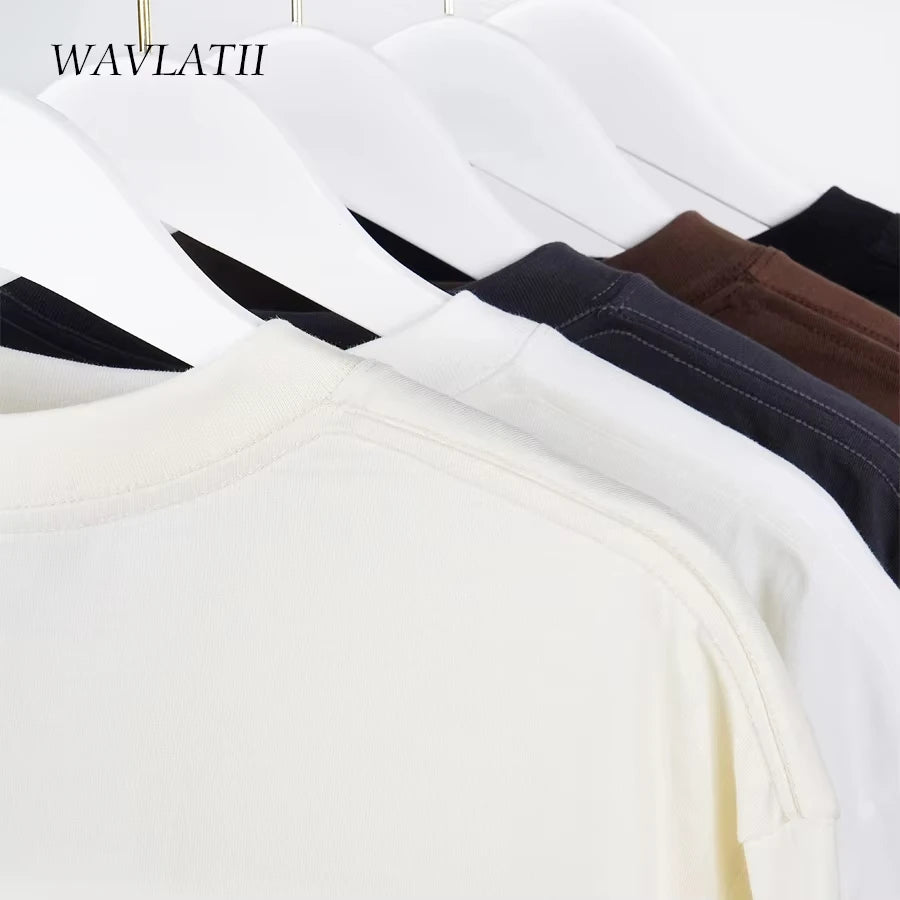 WAVLATII Oversized Streetwear T-Shirt.