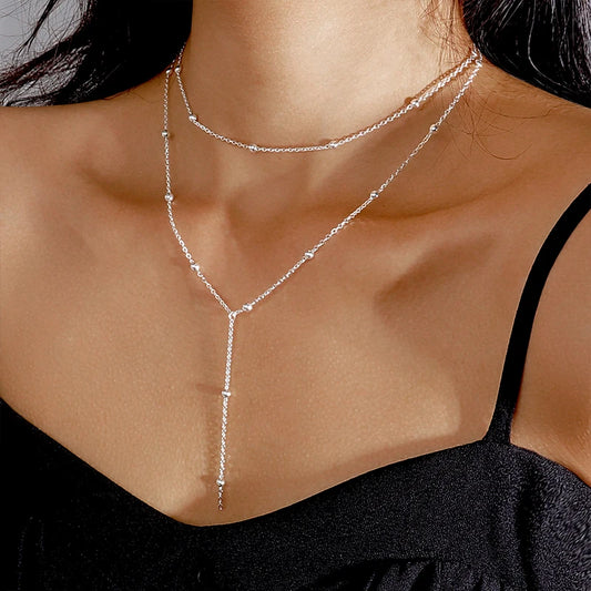 Sterling Silver Bead Necklace