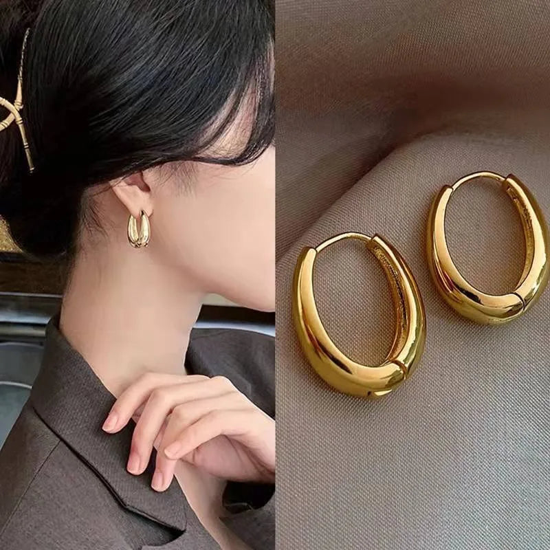 Gold Plated Hoop Earrings