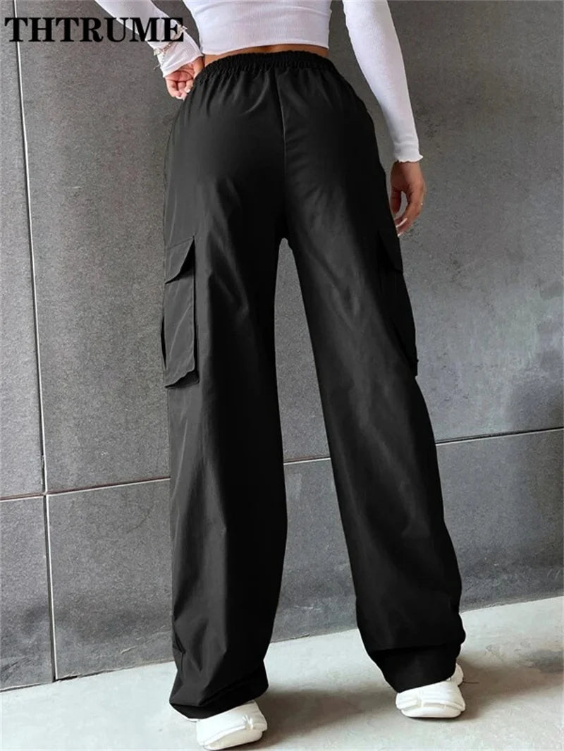 Vintage High-Waist Cargo Pants