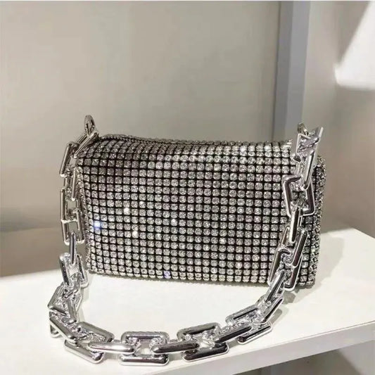 Rhinestone Bucket Bag