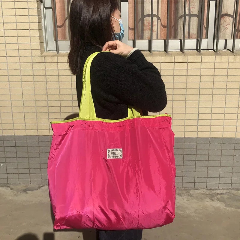 Eco-Friendly Foldable Shoulder Tote