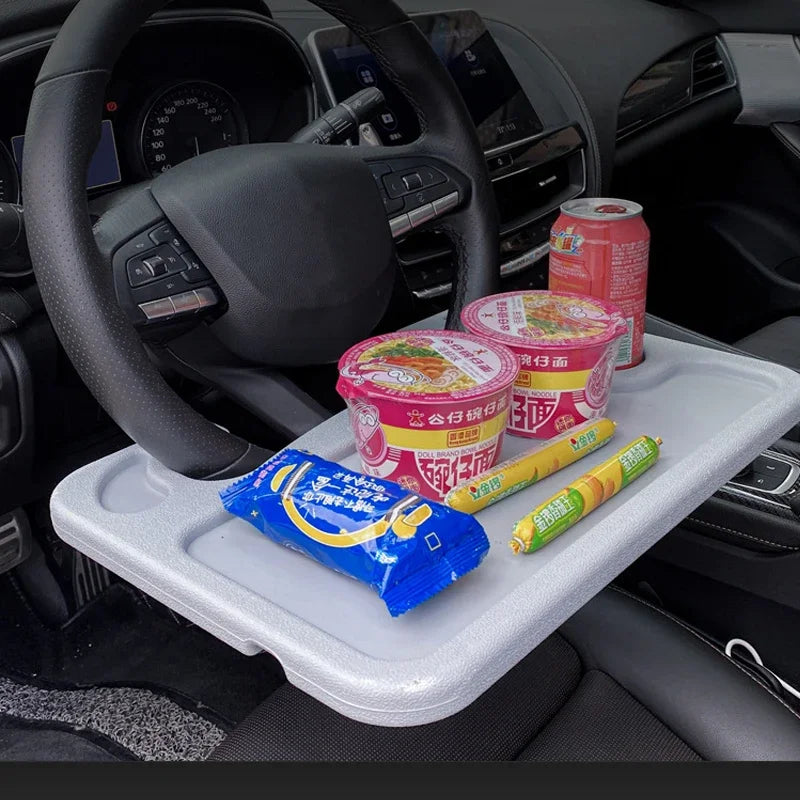 Portable Car Steering Wheel Desk – Laptop & Dining Tray