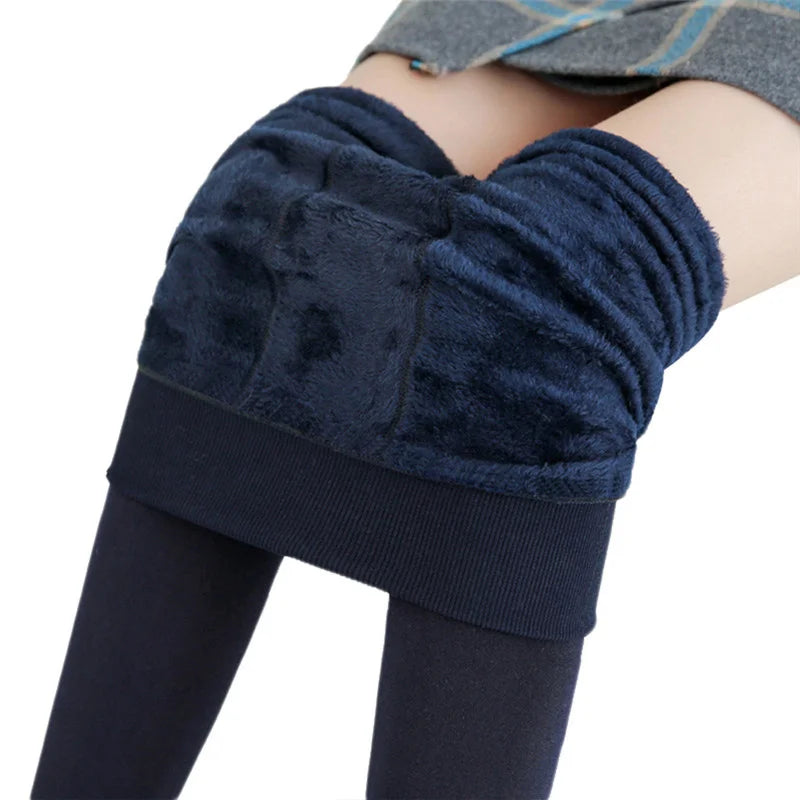 Winter Velvet High-Waist Leggings